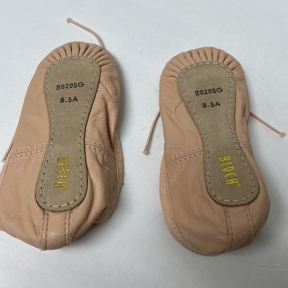 Bloch Dance Girl's Dansoft Full Sole Leather Toddler Ballet Slipper/Shoe, Pink - Picture 5 of 10